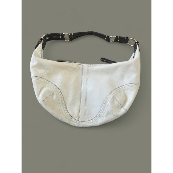 Coach Soho Dylan Small/Med 10576 Parchment White Leather Hobo Shoulder Bag - Picture 7 of 14